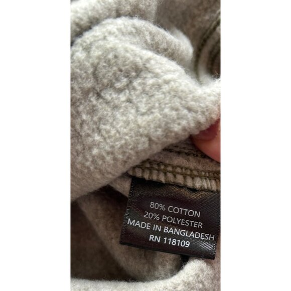 Hallstatt Olive Green Fleece-Lined Shirt Jackt Heavywght Cotton Blnd Shacket XL - Picture 3 of 7